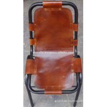 Silla de cuero industrial